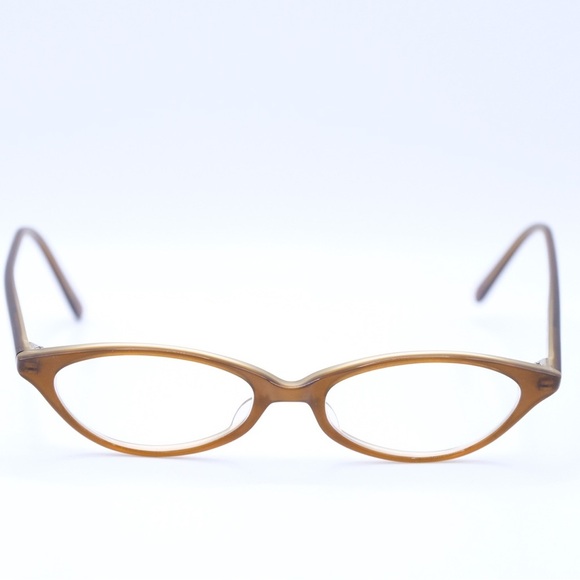Vintage Oliver Peoples OP-590 CA/LA Green Brown Grain CAT EYE Japan - Picture 4 of 10